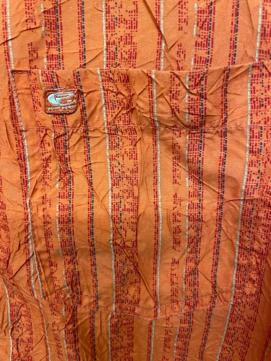 Point Zero Orange Short-Sleeve Button-Up Shirt - Picture 2 of 5
